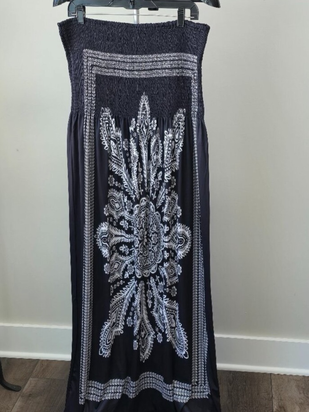 VENUS BLACK STRAPLESS SUNDRESS/MAXI DRESS or SWIM COVERUP - Picture 10 of 11